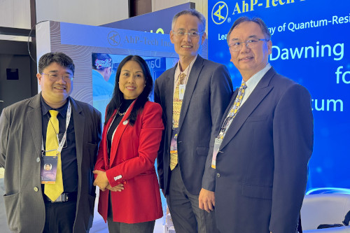 Mrs. Irene Corpuz, Cyber Policy Expert, Strategic Steering Committee Member of GFCE, visits AhP-Tech's Booth.