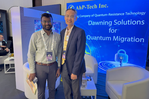Sananth Ranesh, Analyst at CPX, visits AhP-Tech's Booth.